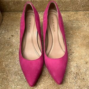 Cole Haan Grand Ambition York Pump 85 mm size 7 Suede Leather rubber sole